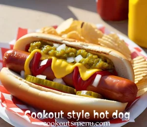 Cookout Menu 2026: Prices, Nutrition & Every Item 78 Cookout Cook Out Style Hot Dog