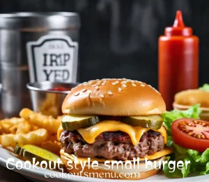 Cookout Menu 2026: Prices, Nutrition & Every Item 54 Cookout Small Burger (1/8 lb)