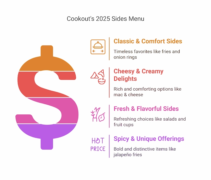 Infographics showing insights into the sides menu.
