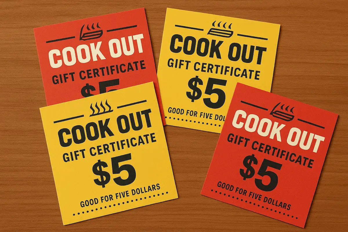 Cookout Gift Certificates