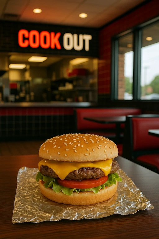 About US 4 Cookout Menu Burger