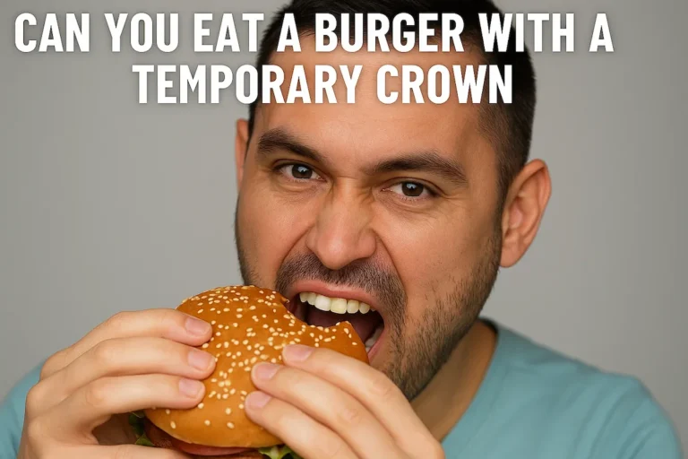 Can You Eat a Burger With a Temporary Crown