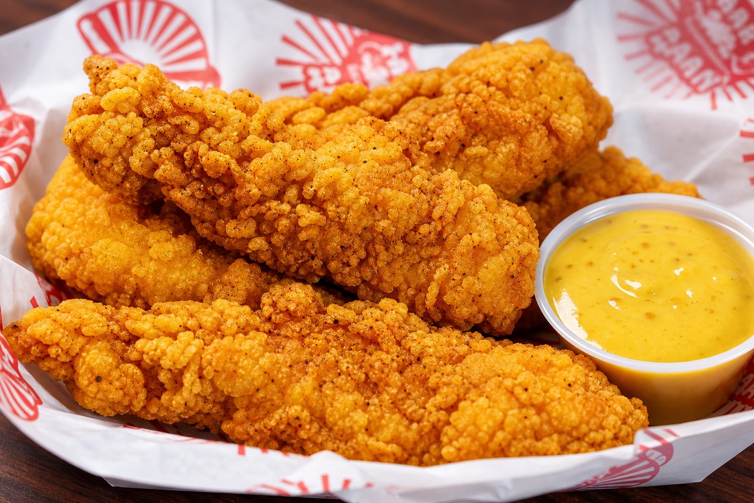 Cookout Chicken Strips 2026: Price, Calories, Dipping Sauces & Full Review 2 Cookout chicken strips — golden crispy chicken tenders with dipping sauce